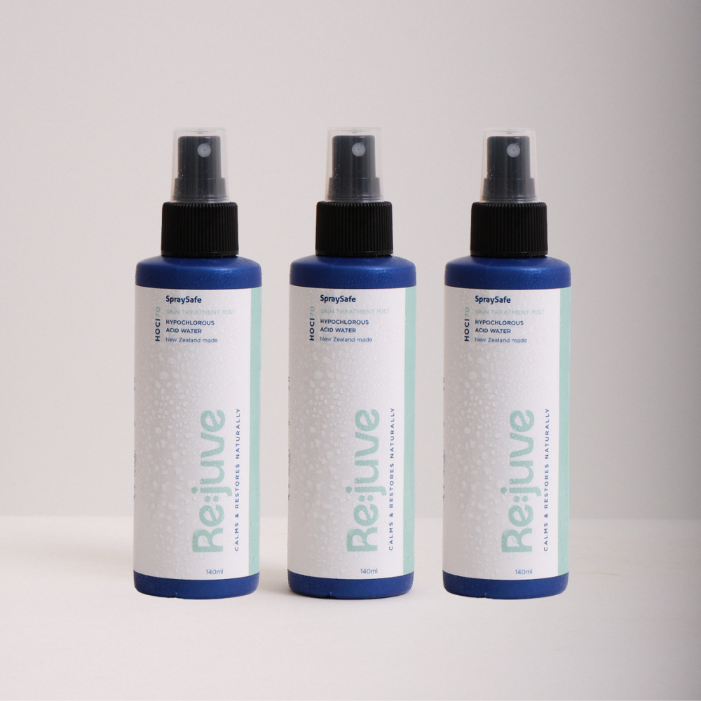 image of rejuve hocl hypochlorous acid skin treatment mist 3 x 140ml triple pack