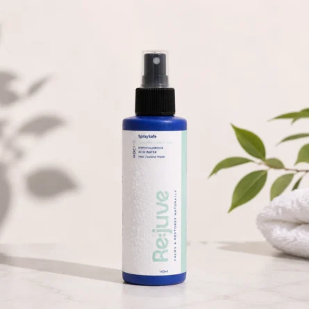 SpraySafe Re:juve hypochlorous acid spray (HOCl) for skin 140ml personal spray bottle