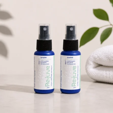 SpraySafe Re:juve hypochlorous acid spray (HOCl) for skin 2 x 30ml travel spray bottles